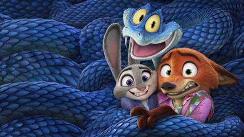 High-resolution cinematic shot of Judy Hopps and Nick Wilde from the movie Zootopia... free wallpaper