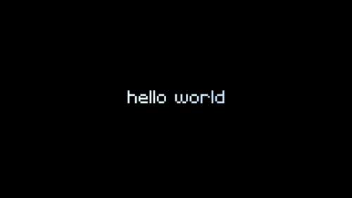 Vibrant pixel art graphics glowing against a deep black background, optimized for... background images hd