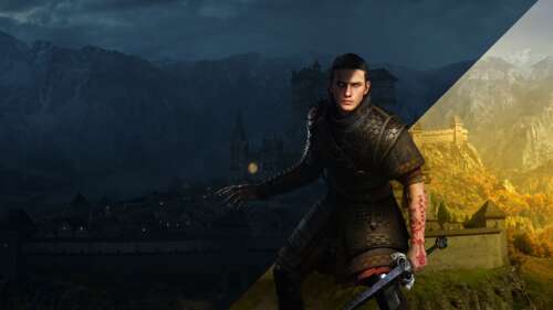 A detailed cinematic portrait of the warrior from The Blood of Dawnwalker. free hd wallpapers