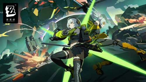 High-resolution 5K cinematic artwork of a character from Zenless Zone Zero in a detailed... free wallpaper