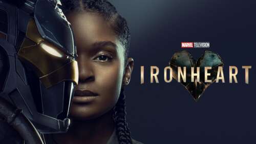 Riri Williams as Ironheart in her advanced high-tech armored suit from the Marvel... hd background