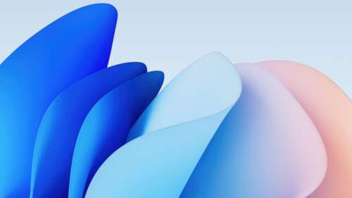 A high-resolution abstract background with colorful, blooming organic shapes and... wallpaper