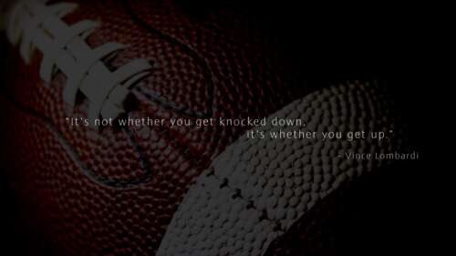 A high-resolution cinematic image featuring American football themes and motivational... high definition wallpaper