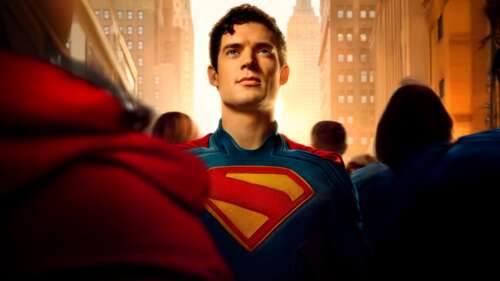 Cinematic portrait of David Corenswet as Clark Kent (Superman) from the DC Universe background images hd