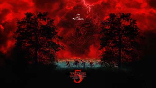 A cinematic and detailed depiction of Eleven from Stranger Things amidst the dark,... wallpaper photo gallery download