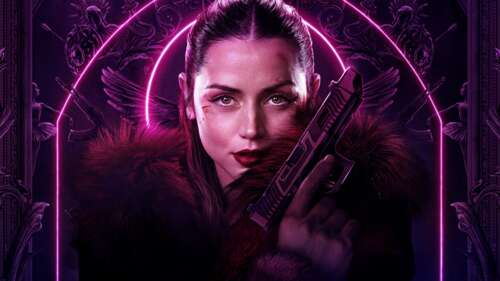 A cinematic portrait of Ana de Armas as Eve in a neon pink ballet aesthetic from... pictures for wallpaper