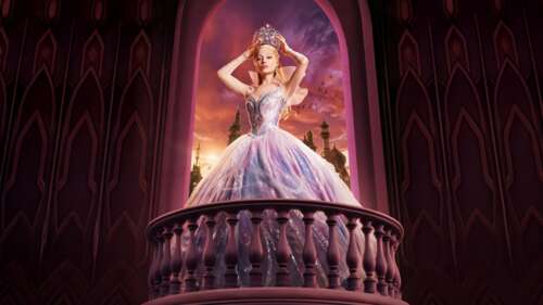 Glinda the Good Witch, played by Ariana Grande, from the movie Wicked. wallpaper