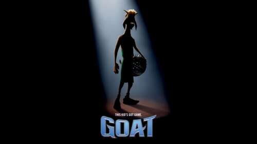 A cinematic and high-resolution close-up of a goat's face for the movie poster 'Goat... pictures for wallpaper