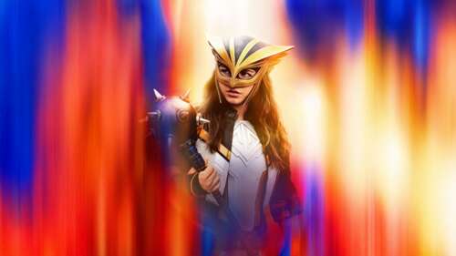 Cinematic portrait of Isabela Merced as Supergirl from the Superman 2025 movie wallpaper