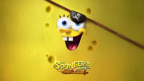 A high-definition, cinematic close-up of SpongeBob SquarePants from The SpongeBob... wallpaper images