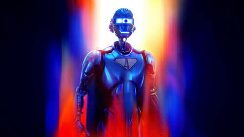 Cinematic poster of Superman, the DC Comics superhero, for a 2025 movie release. wallpaper download