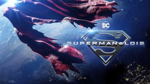 A cinematic portrait of Superman from the Superman & Lois TV series. hd background