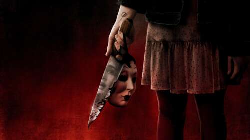 A dark and atmospheric movie poster for The Strangers: Chapter 2 featuring mysterious... wallpaper