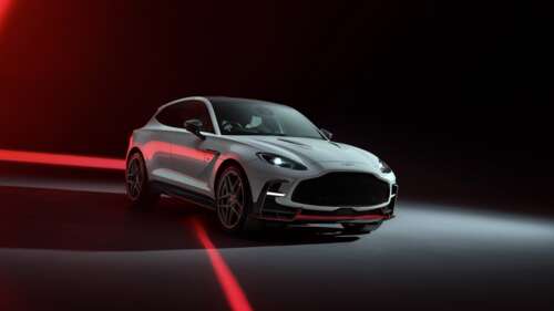 A high-detail, cinematic shot of the 2025 Aston Martin DBX S luxury performance SUV. wallpaper for pc download