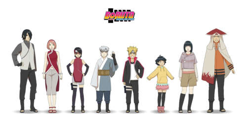 An ensemble of characters from Boruto: Naruto the Movie including Naruto Uzumaki,... wallpaper download