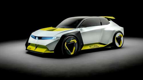 A sleek, futuristic concept car with glowing accents parked against a dark, minimalist... free desktop wallpaper