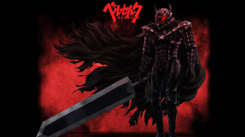 Guts from Berserk wearing his Berserker Armor and wielding the Dragon Slayer sword,... wallpaper images