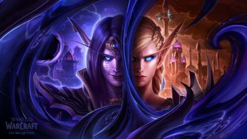 A cinematic game art depiction of a powerful hero from World of Warcraft: The War... wallpaper