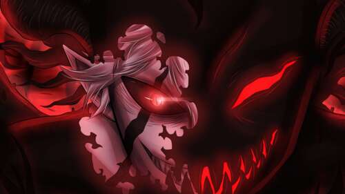 Liebe from Black Clover featuring a devilish and evil laugh high definition wallpaper