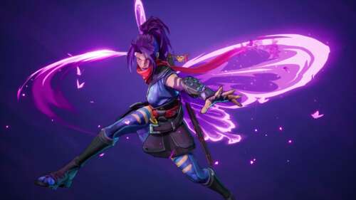 Psylocke from Marvel Rivals featuring a vibrant purple aesthetic and psychic energy... free wallpaper