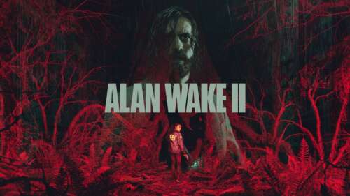 Saga Anderson from the video game Alan Wake 2 in a survival horror atmosphere. free background