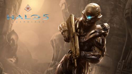 A detailed portrait of the character Locke in his combat armor from the video game... wallpaper