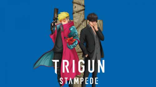 Vash the Stampede and Nicholas D. Wolfwood from the anime Trigun Stampede standing... free wallpaper