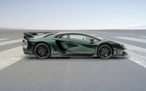 A high-performance Mansory Cabrera Lamborghini Aventador SVJ with custom aerodynamic... 7680x4800 hd background