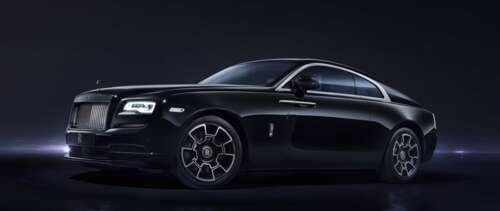 A luxurious black Rolls-Royce Wraith vehicle. high definition wallpaper