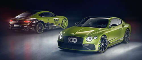 A luxurious green Bentley Continental GT grand tourer showcasing its sleek design. UWUHD wallpaper images