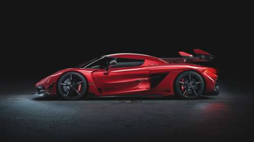 A high-performance Koenigsegg Jesko supercar featuring its iconic aerodynamic body... 4K (Ultra HD) ps4 wallpaper