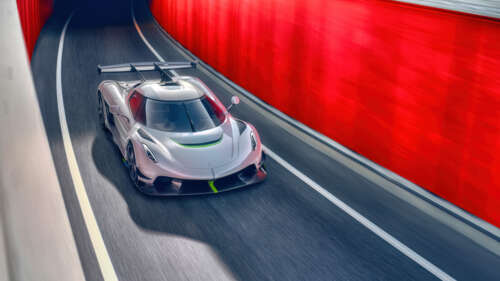 A sleek and powerful Koenigsegg Jesko hypercar in a high-detail shot. 8K wallpaper photo gallery download