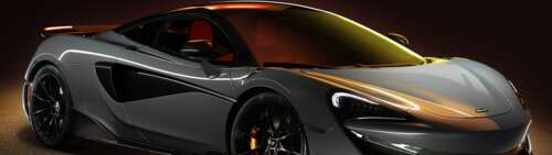 A high-performance McLaren 600LT supercar in a brilliant metallic silver finish,... Dual UHD free wallpaper for computer