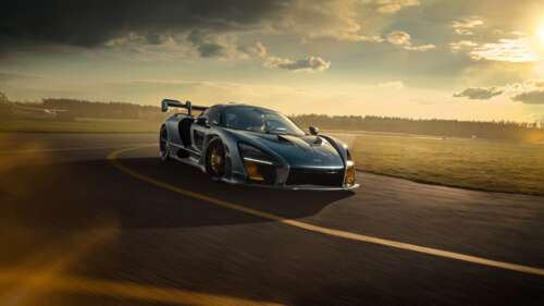 A high-performance McLaren Senna supercar featuring aggressive aerodynamic design... 8K free hd wallpapers