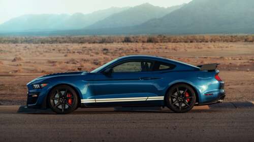 A powerful Ford Mustang Shelby GT500 muscle car with aggressive styling and high-performance... 4K (Ultra HD) computer backgrounds