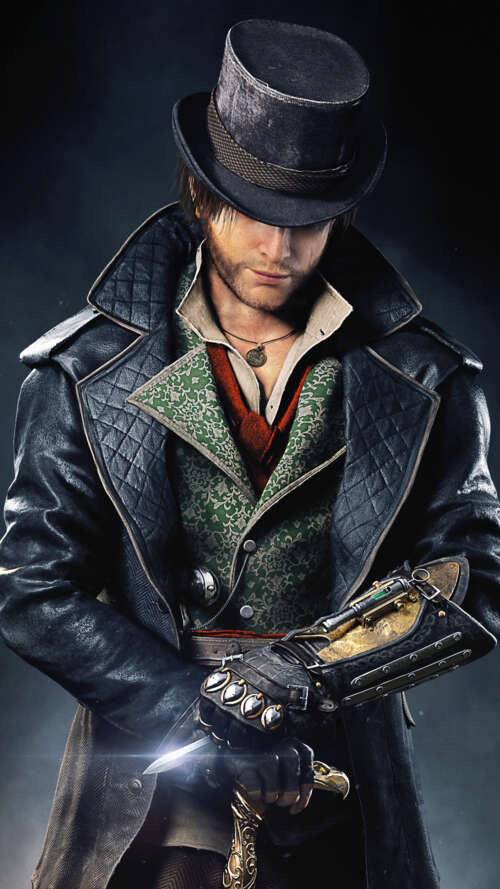 Jacob Frye, protagonista del videogioco Assassin's Creed: Syndicate, indossa il suo...