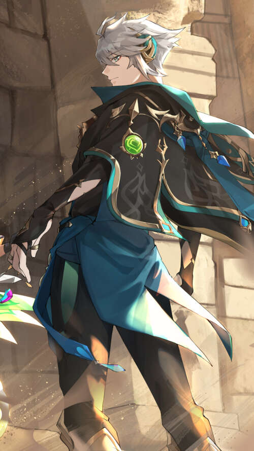 Alhaitham and Tighnari from Genshin Impact background images hd