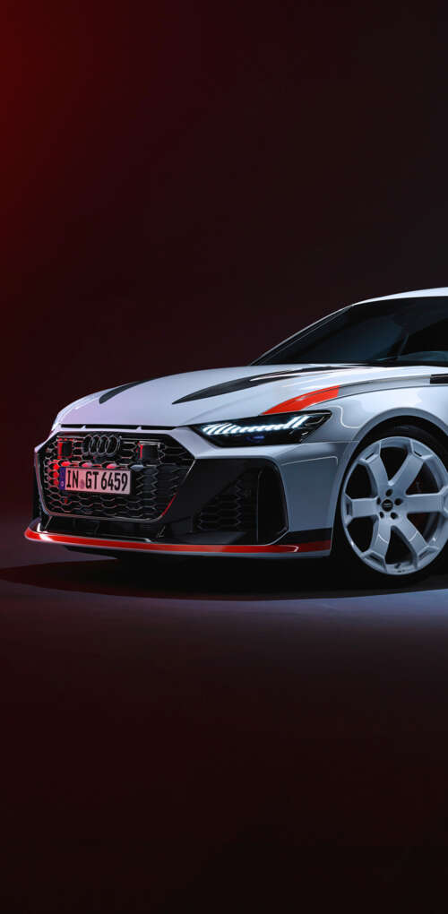 A high-performance Audi RS6 Avant GT featuring aggressive styling and wide wheel... Huawei Mate 30 Pro