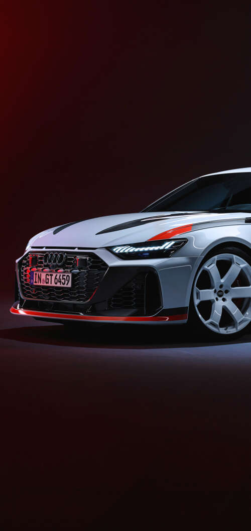 A high-performance Audi RS6 Avant GT featuring aggressive styling and wide wheel... Oppo A6c free wallpaper