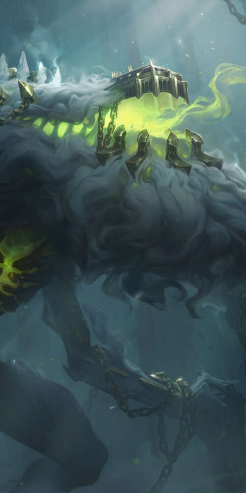 Cho’gath, l’enorme e minaccioso mostro del Vuoto proveniente da League of Legends.