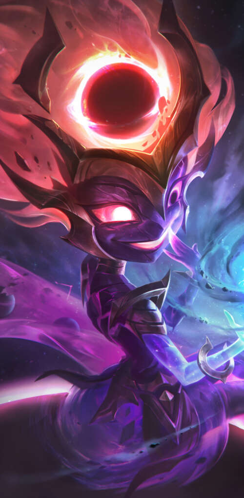 Zoe, personaggio del videogioco League of Legends, è circondata da un enorme e luminoso... Huawei Mate 30 Pro