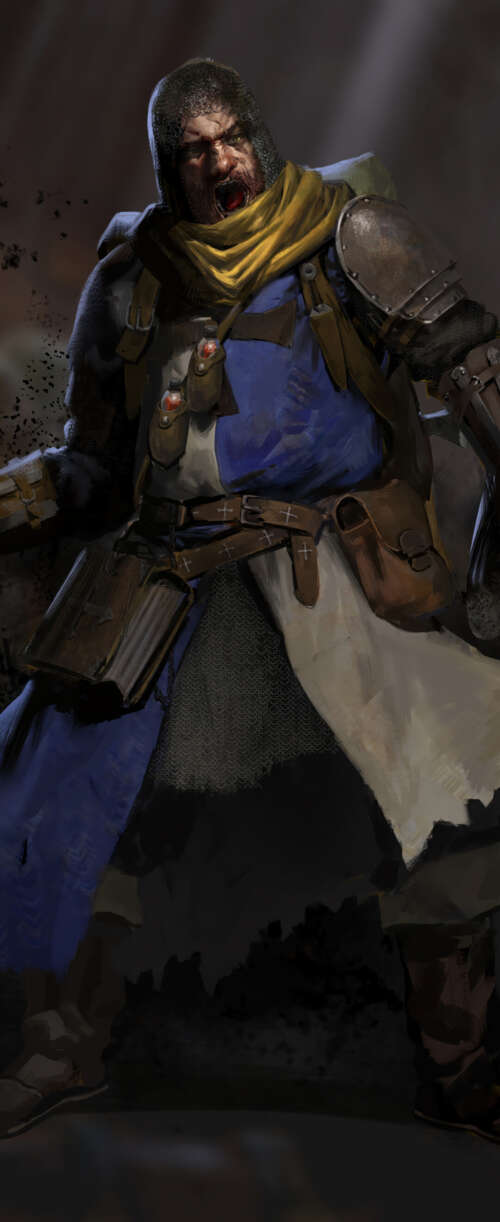 A hooded character lurking in a dark, stone dungeon corridor, inspired by the game... Meizu Note 16 wallpaper photo gallery download