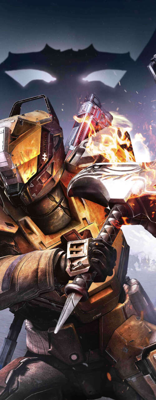 Un Guardiano, proveniente dal videogioco Destiny: The Taken King, affronta nemici...