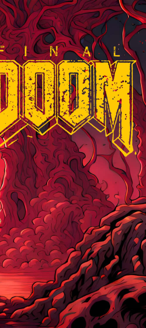Doomguy, the iconic protagonist of the Doom video game series, wearing his signature... Oukitel WP58 Pro wallpaper