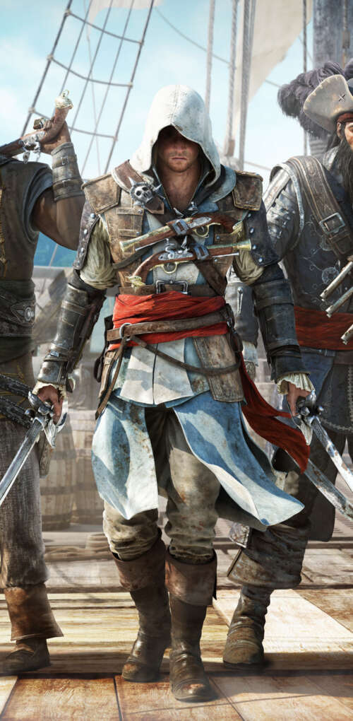 Un ritratto cinematografico di Edward Kenway, protagonista di Assassin's Creed IV:... Huawei Mate 30 Pro