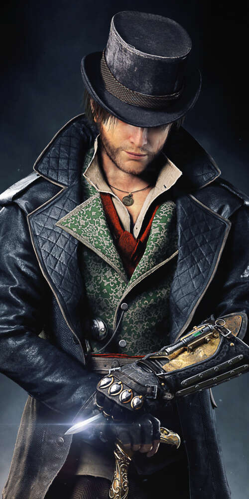 Jacob Frye, protagonista del videogioco Assassin's Creed: Syndicate, indossa il suo... Doogee Fire 3 Pro