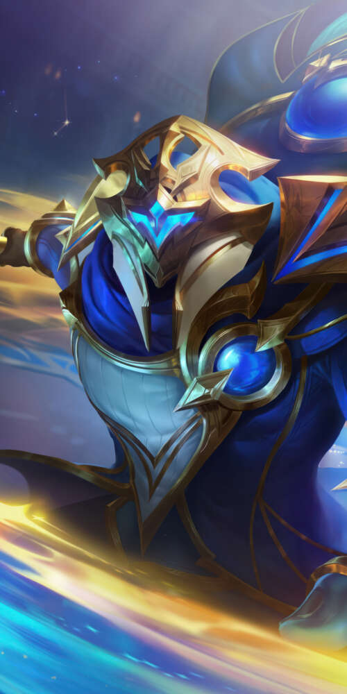 Una rappresentazione dinamica di Jax, personaggio del videogioco League of Legends,... Doogee Fire 3 Ultra