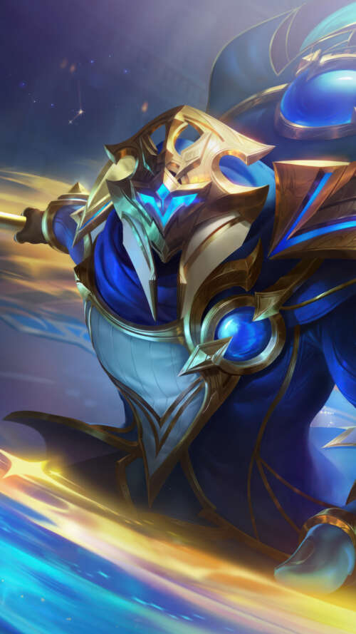 Una rappresentazione dinamica di Jax, personaggio del videogioco League of Legends,... lava Play Max