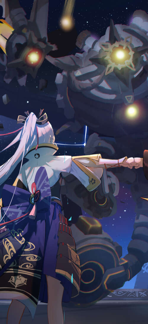 Un’opera d’arte digitale di alta qualità che raffigura i personaggi Kamisato Ayaka... Oppo K13s