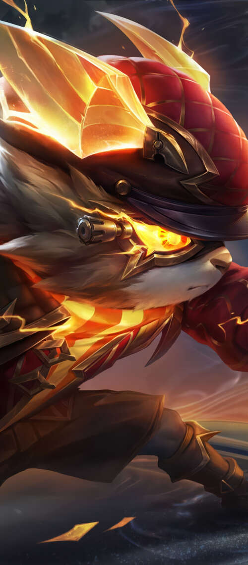 A detailed illustration of the character Kennen from the video game League of Legends. background images hd